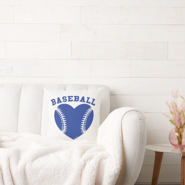I HEART BASEBALL                                   THROW PILLOW (Couch)