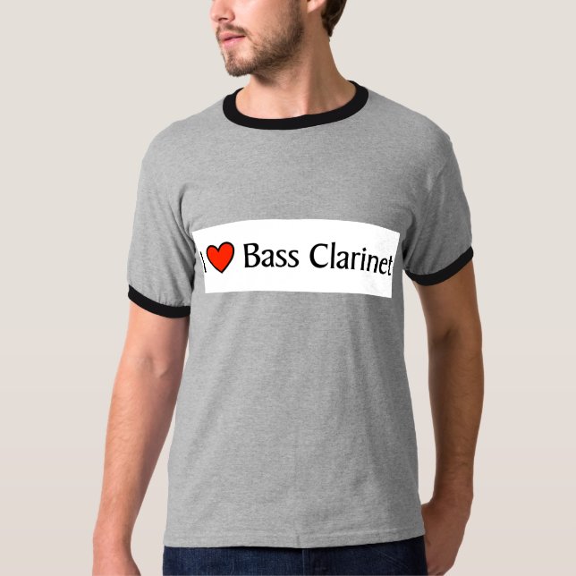 I heart Bass Clarinet T-Shirt (Front)