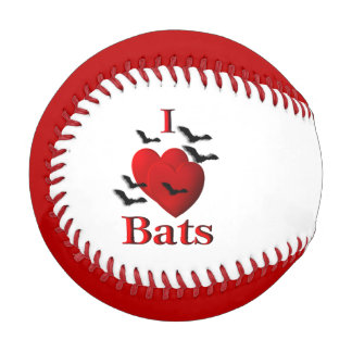 I Heart Bats Baseball