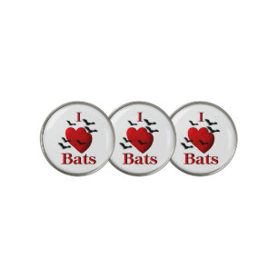 I Heart Bats Golf Ball Marker