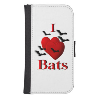 I Heart Bats Galaxy S4 Wallet Case