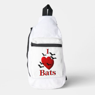 I Heart Bats Sling Bag