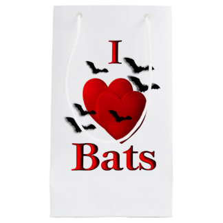 I Heart Bats Small Gift Bag