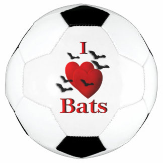 I Heart Bats Soccer Ball