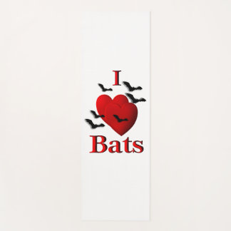 I Heart Bats Yoga Mat
