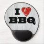 I Heart BBQ, Funny Beef Steak Grill Gel Mouse Pad