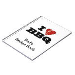 I Heart BBQ, Funny Beef Steak Grill Notebook