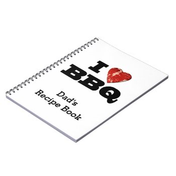 I Heart Bbq  Funny Beef Steak Grill Notebook by cutencomfy at Zazzle
