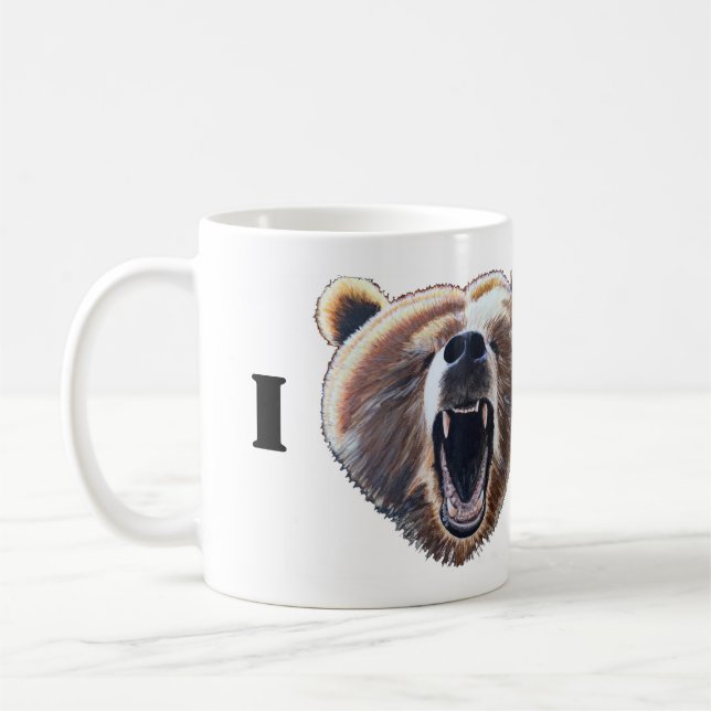 I Heart Bears Coffee Mug (Left)
