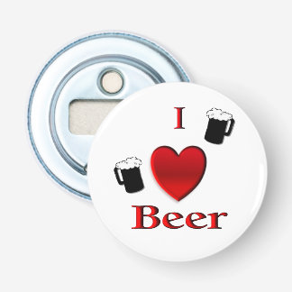 I Heart Beer Design Bottle Opener