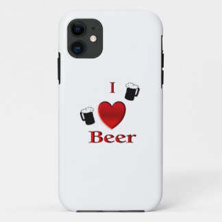 I Heart Beer Design iPhone 11 Case