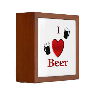 I Heart Beer Design Desk Organizer