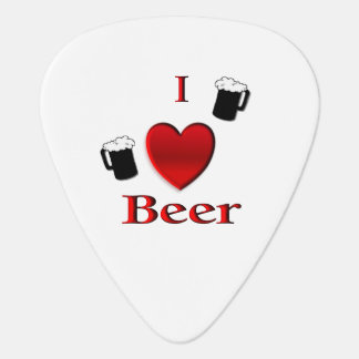 I Heart Beer Design Guitar Pick