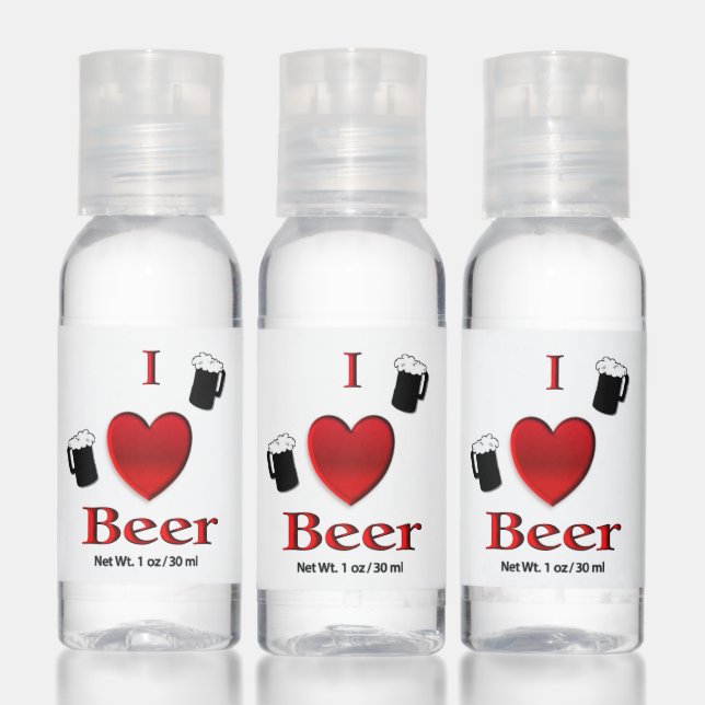 I Heart Beer Design Hand Sanitizer (Set)