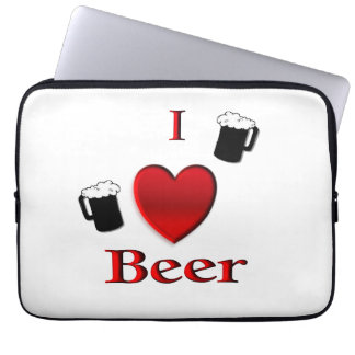 I Heart Beer Design Laptop Sleeve