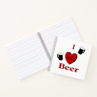 I Heart Beer Design Notebook