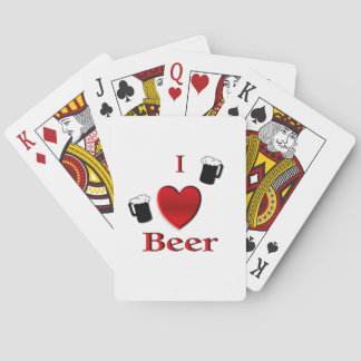 I Heart Beer Design Poker Cards