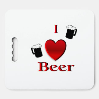 I Heart Beer Design Seat Cushion