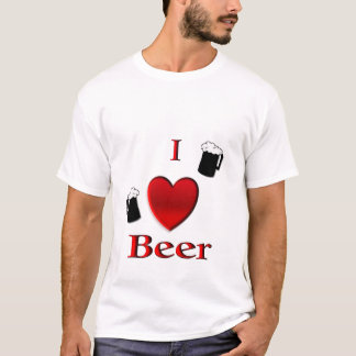 I Heart Beer Frothy Mugs T-Shirt