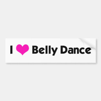 I *heart* Belly Dance - Custom Color Bumper Sticker