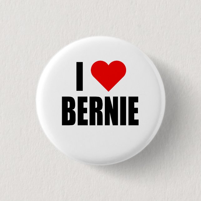“I HEART BERNIE” BUTTON (Front)
