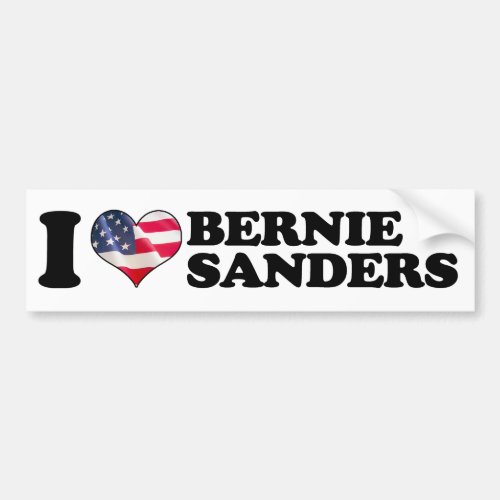 I Heart Bernie Sanders Bumper _png Bumper Sticker