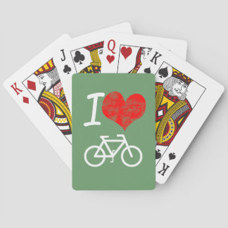 I Heart Bike Poker Cards