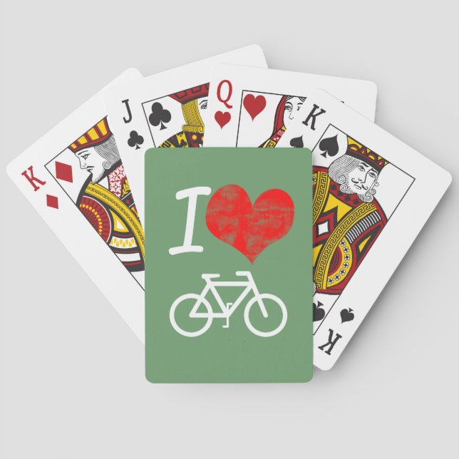 I Heart Bike Poker Cards (Back)