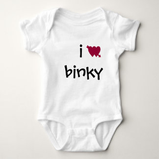 i heart binky baby bodysuit