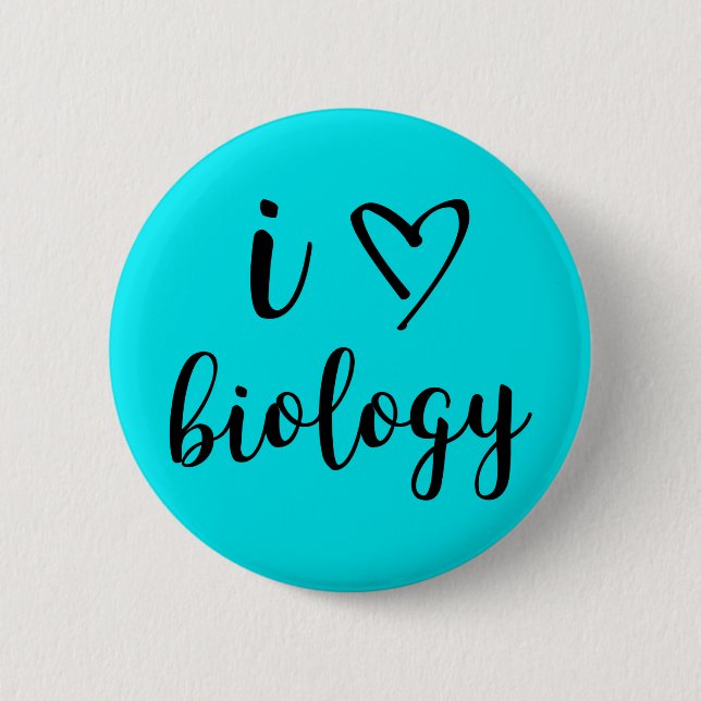 I Heart Biology Button (Front)