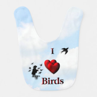 I Heart Birds / Feed the Birds Baby Bib