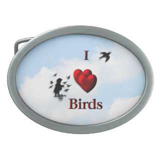 I Heart Birds / Feed the Birds Belt Buckle