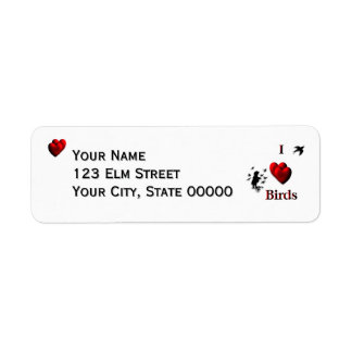 I Heart Birds Label