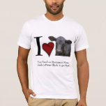 I Heart Black Angus Beef T-shirt at Zazzle