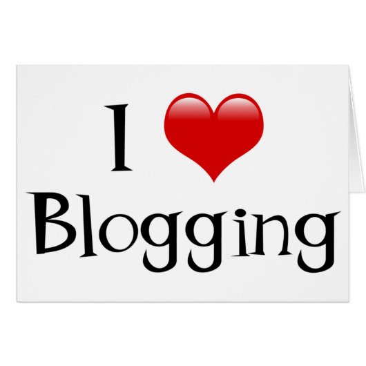 I Heart Blogging Cards (Front Horizontal)