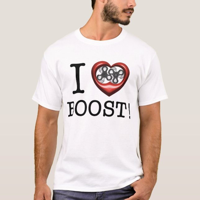 I Heart Boost - Supercharger T-Shirt (Front)