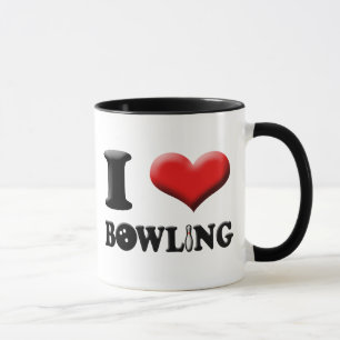 I Heart Bowling Mug