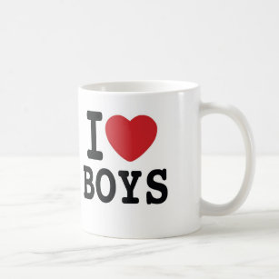 I Heart Boys Coffee Mug