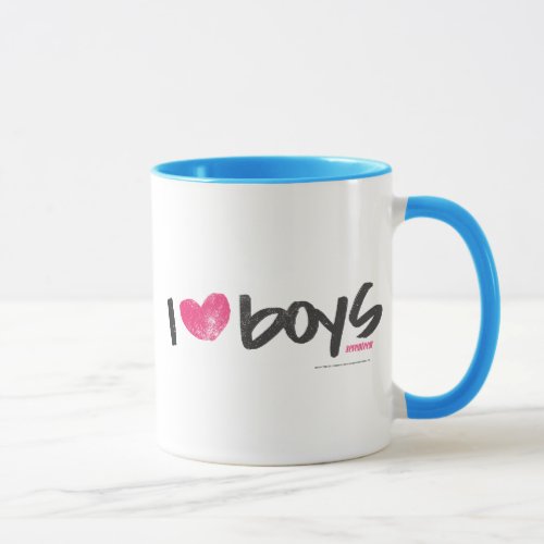 I Heart Boys Magenta Mug