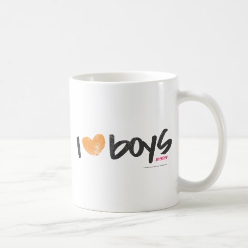 I Heart Boys Orange Coffee Mug