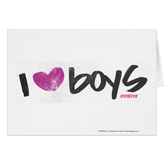 I Heart Boys Purple (Front Horizontal)