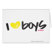 I Heart Boys Yellow (Front Horizontal)