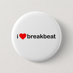 I Heart Breakbeat Button