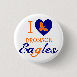 I Heart Bronson Eagles Button