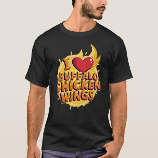 I Heart Buffalo Chicken Wings T-Shirt