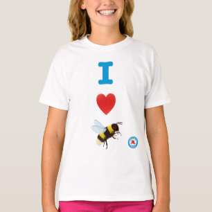 I Heart Bumble Bees Girls' T-Shirt