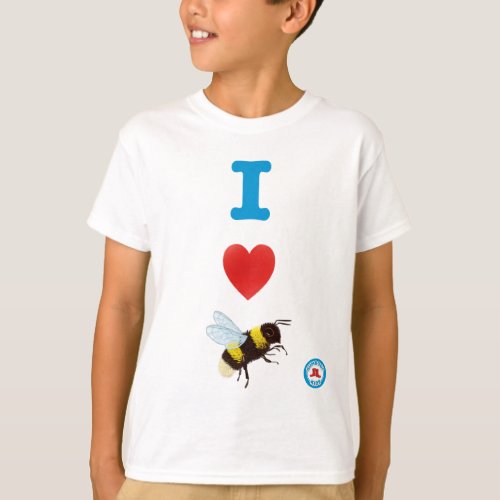 I Heart Bumble Bees Youth T_Shirt
