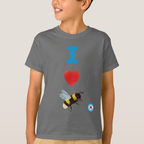 I Heart Bumble Bees Youth T_Shirt