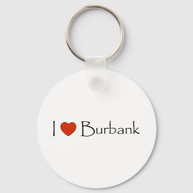 I Heart Burbank Keychain (Front)