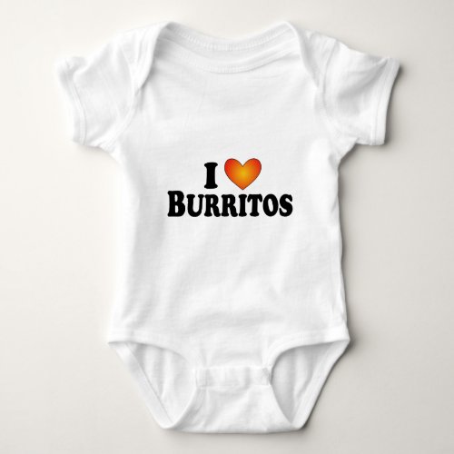 I heart Burritos _ Lite Multi_Product T_Shirt Baby Bodysuit